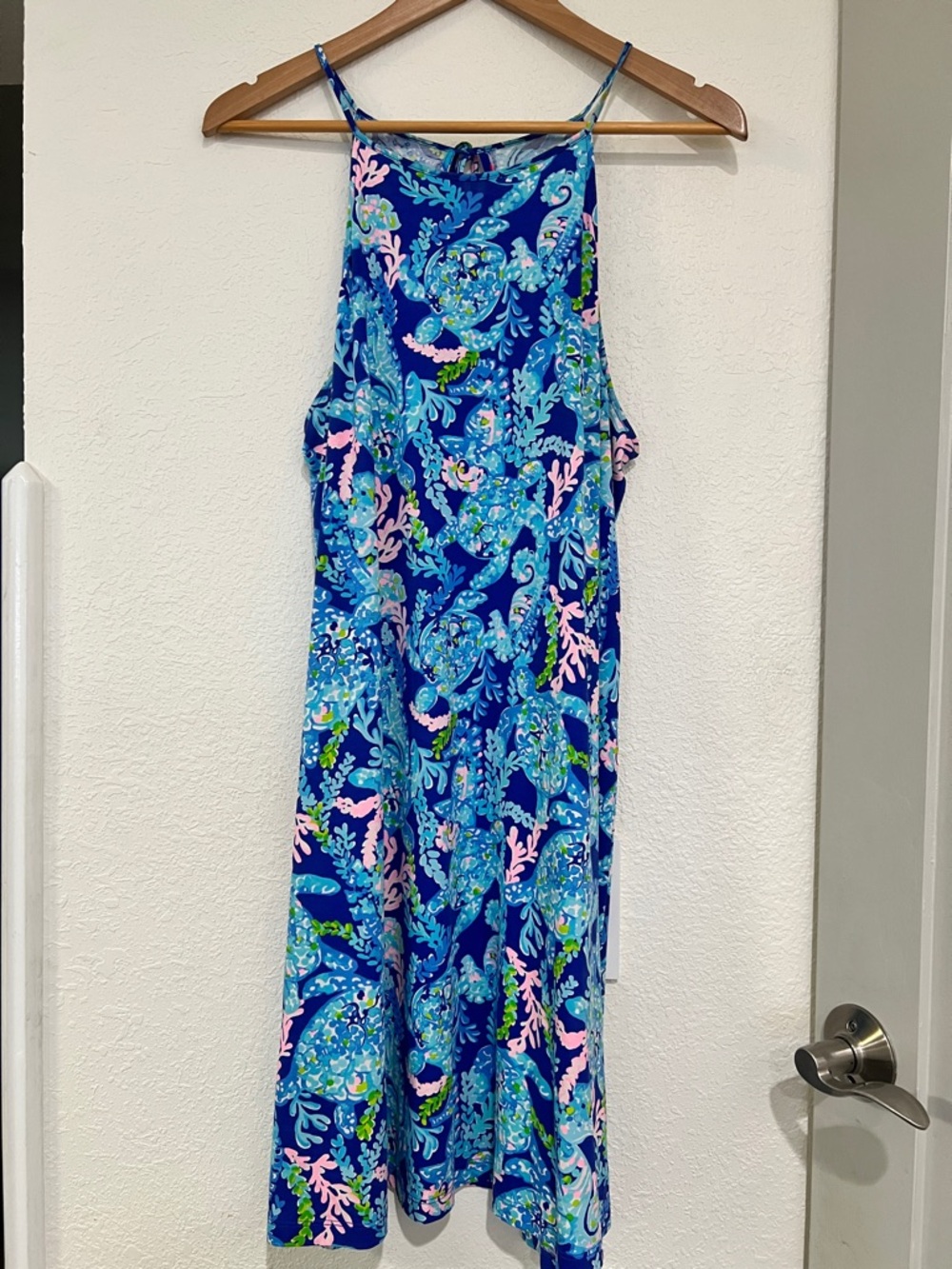 Lilly Pulitzer Margo Swing Dress Corsica Blue Turtle